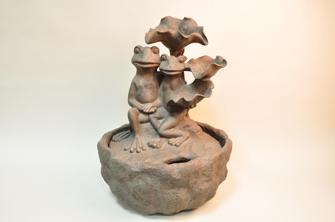 Фонтан Жабки парочка 34 * 34 * 45.5 см | Интернет-магазин Кактус