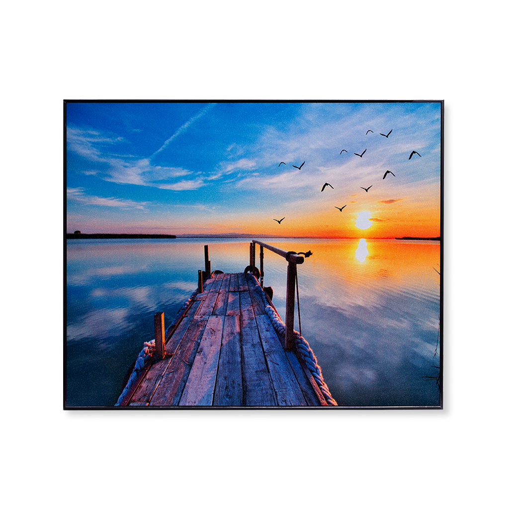 Картина в рамці закат 50*40(Лето) | Интернет-магазин Кактус