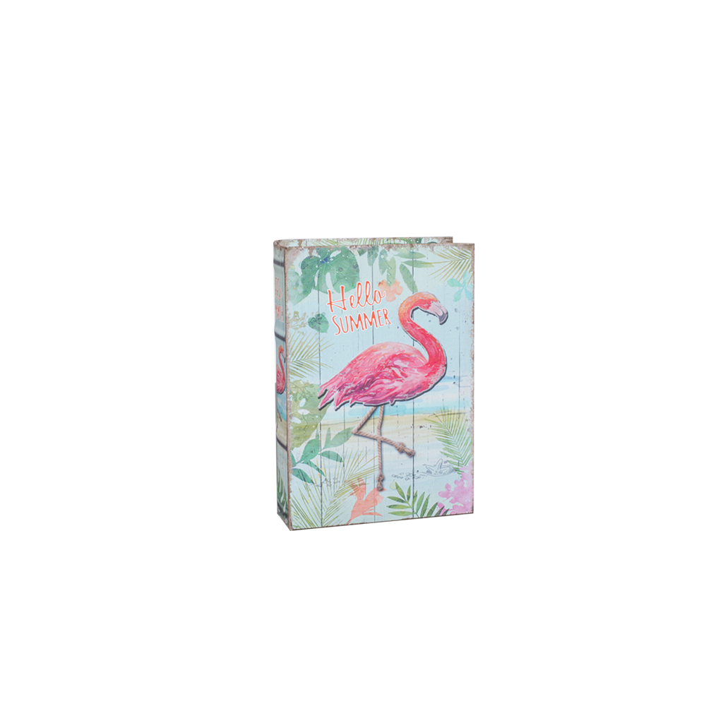 Шкатулка-фолиант холст Flamingo S | Интернет-магазин Кактус