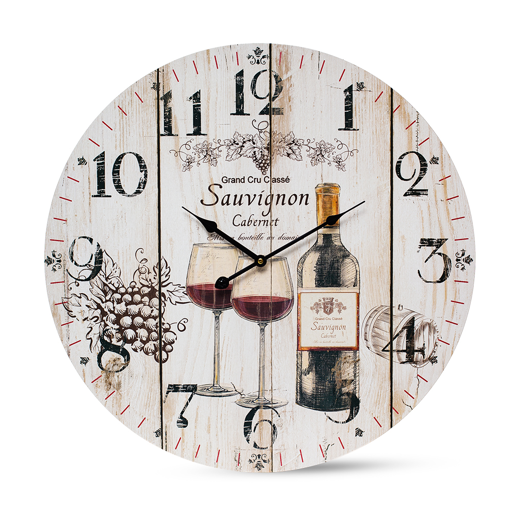 Часы настенные МДФ Sauvignon 58 см | Интернет-магазин Кактус