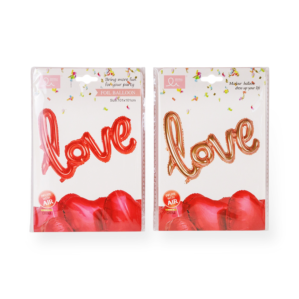 Фольгированный надувной шар Love красный/розовый 2 вида 101х101 см | Интернет-магазин Кактус