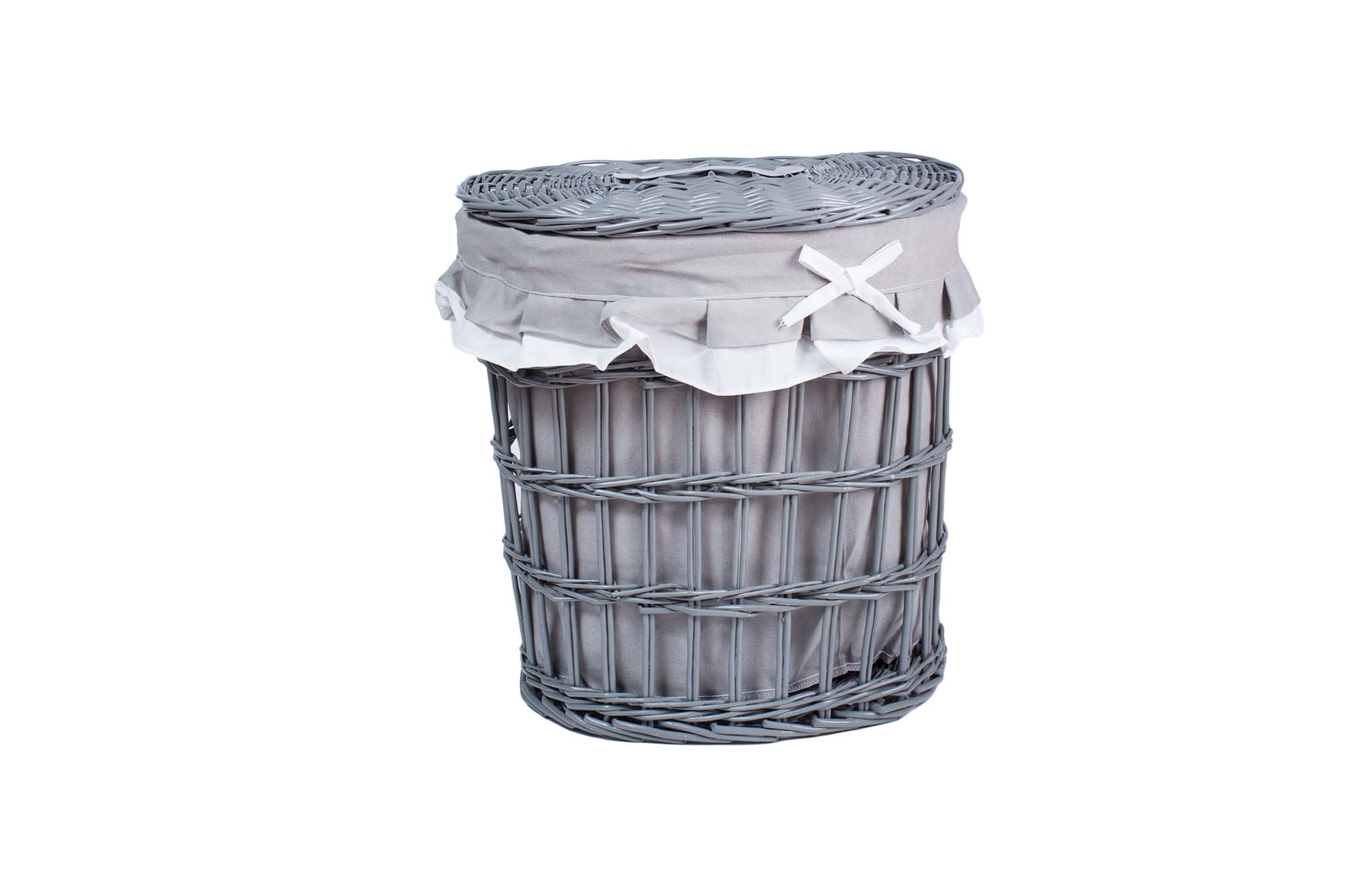 Корзина бельевая овал L 44*30*48см | Интернет-магазин Кактус