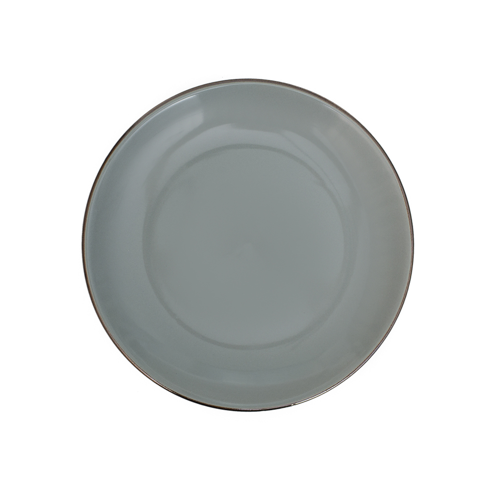 Тарелка обеденная Модерн серая 28см | Интернет-магазин Кактус