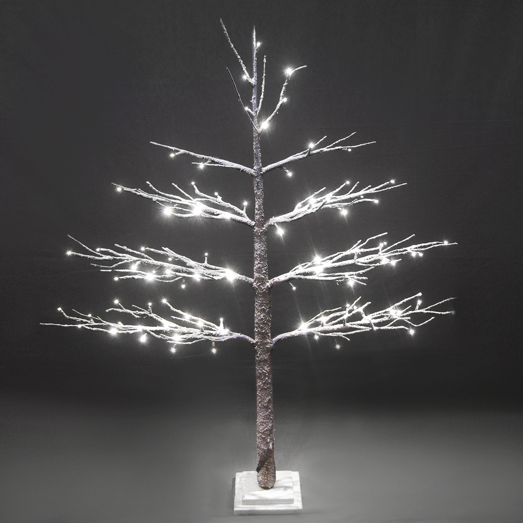 Светодиодное дерево в снегу 120см 108 диодов | Интернет-магазин Кактус