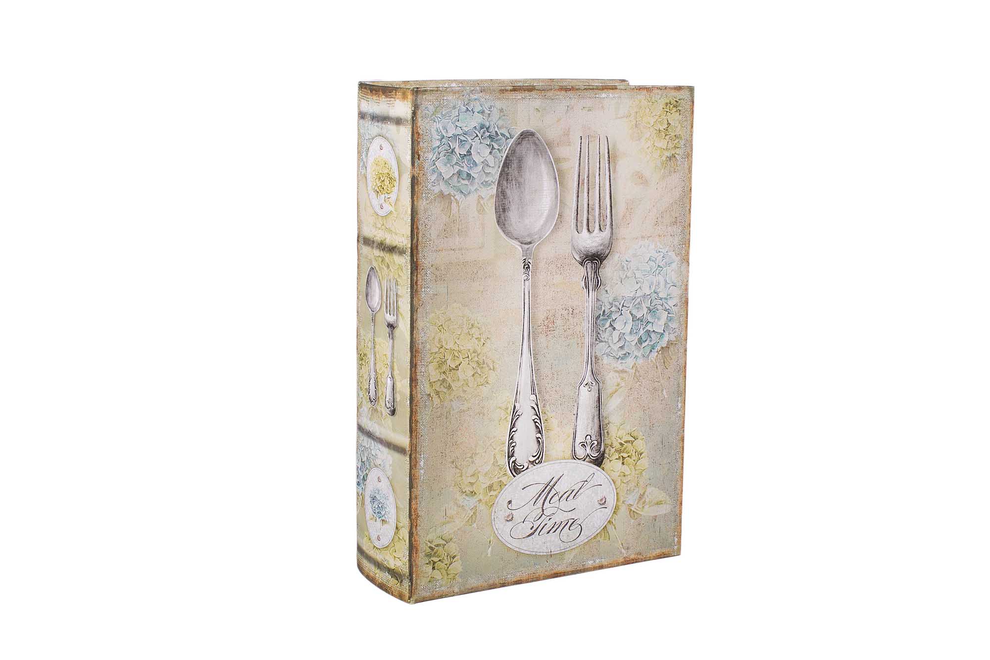 Шкатулка-фолиант Meal Time (холст) L | Интернет-магазин Кактус