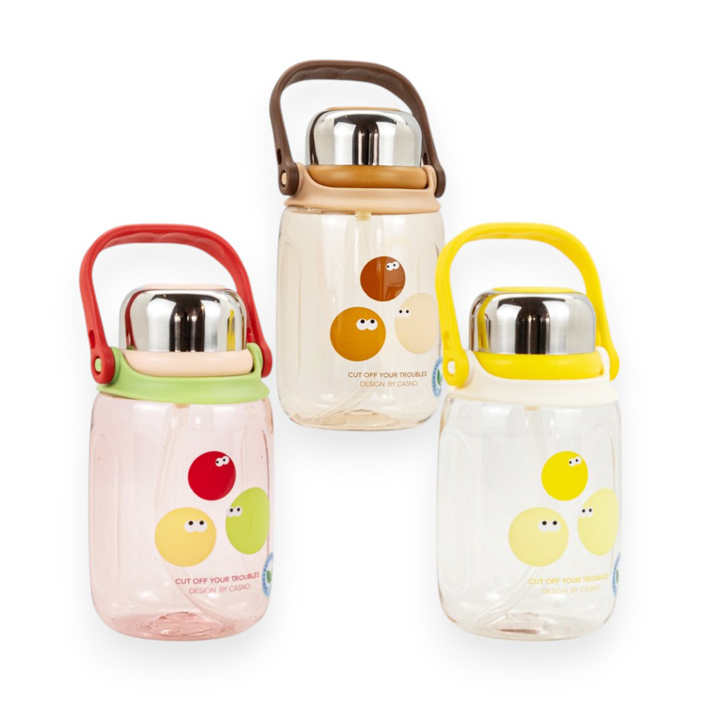 Бутылка для воды Сherries пластик 4 види 400мл | Интернет-магазин Кактус