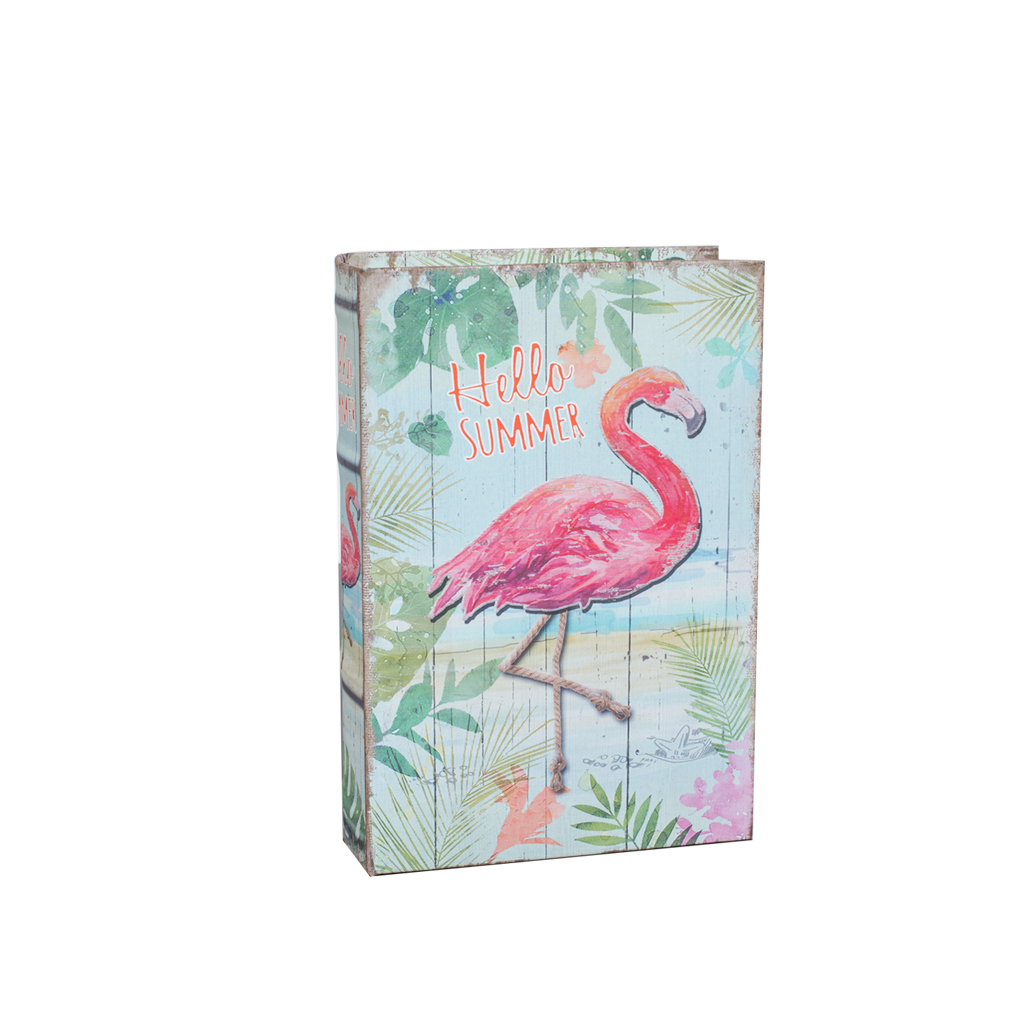 Шкатулка-фолиант холст Flamingo M | Интернет-магазин Кактус