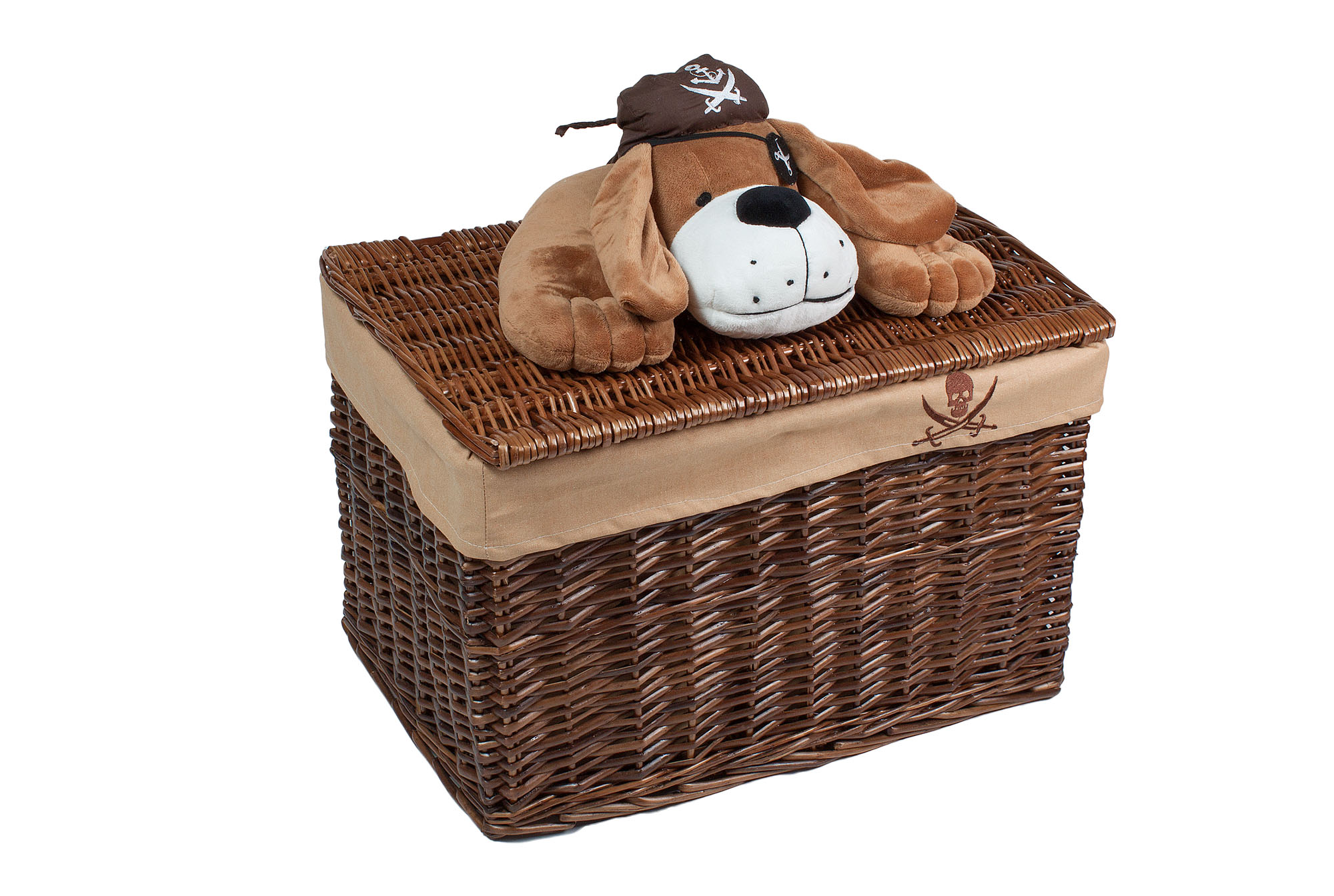 Корзина для игрушек (пес пират) L 60*40*h40cm | Интернет-магазин Кактус