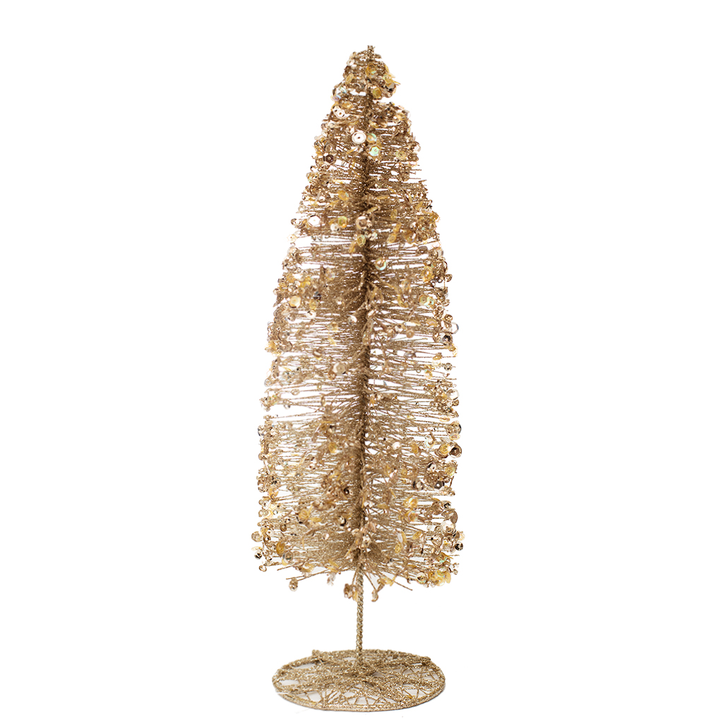 НГ Елочка пушистая золотая 52см | Интернет-магазин Кактус