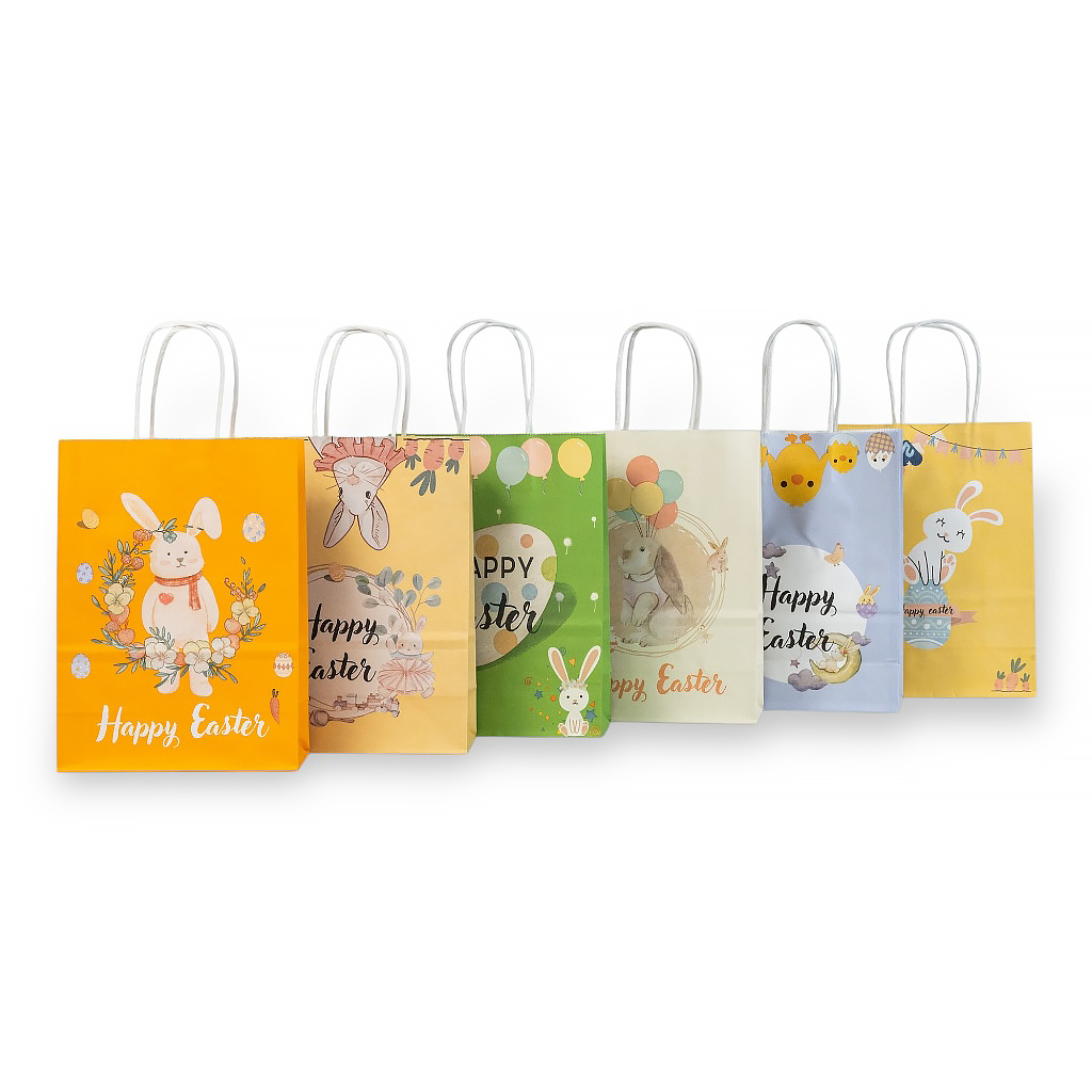 Пакет подарочный Пасхальный кролик 22х16x8 см | Интернет-магазин Кактус