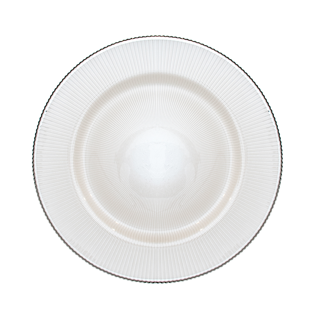 Тарелка с серебряным кантом 35см | Интернет-магазин Кактус