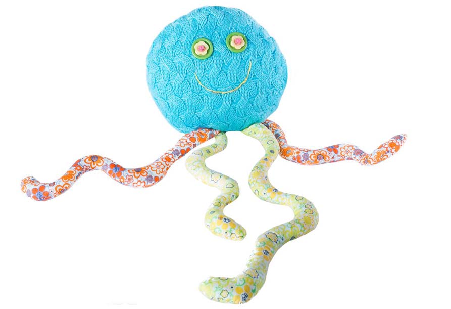 Осьминожка (вязка) 16х10х43см | Интернет-магазин Кактус