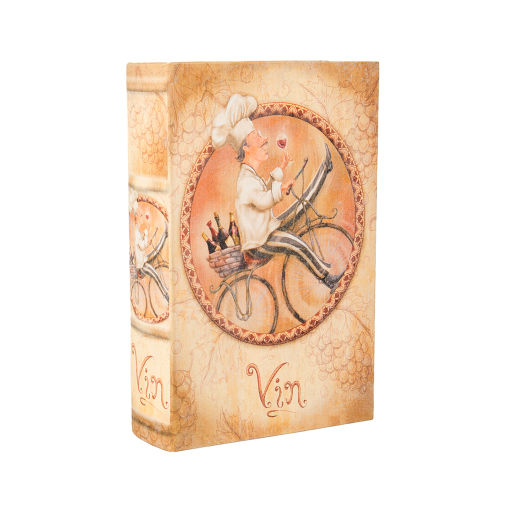 Шкатулка фоліант Кухар Vin полотно L | Интернет-магазин Кактус