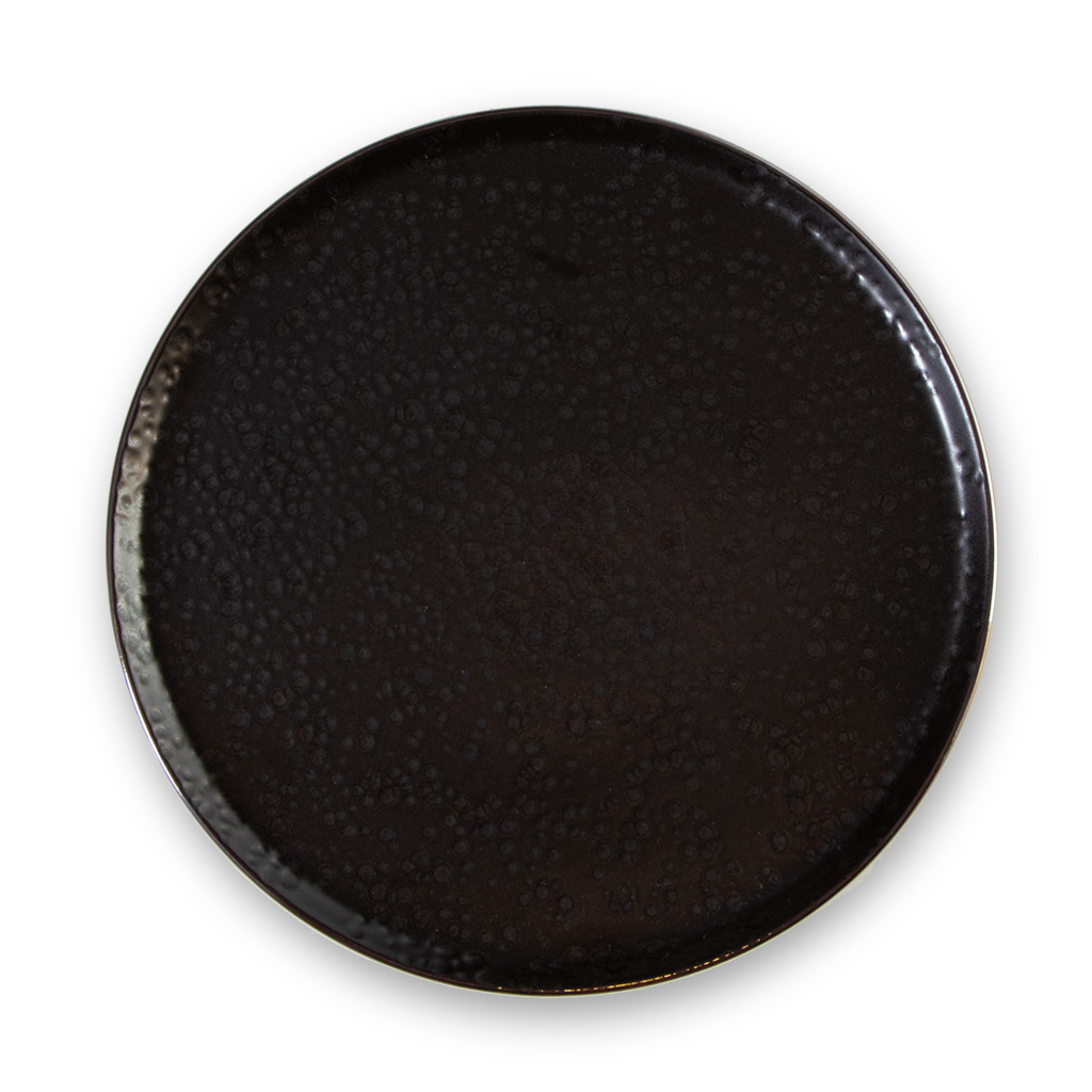Тарелка обеденная Лава черная 26 см | Интернет-магазин Кактус