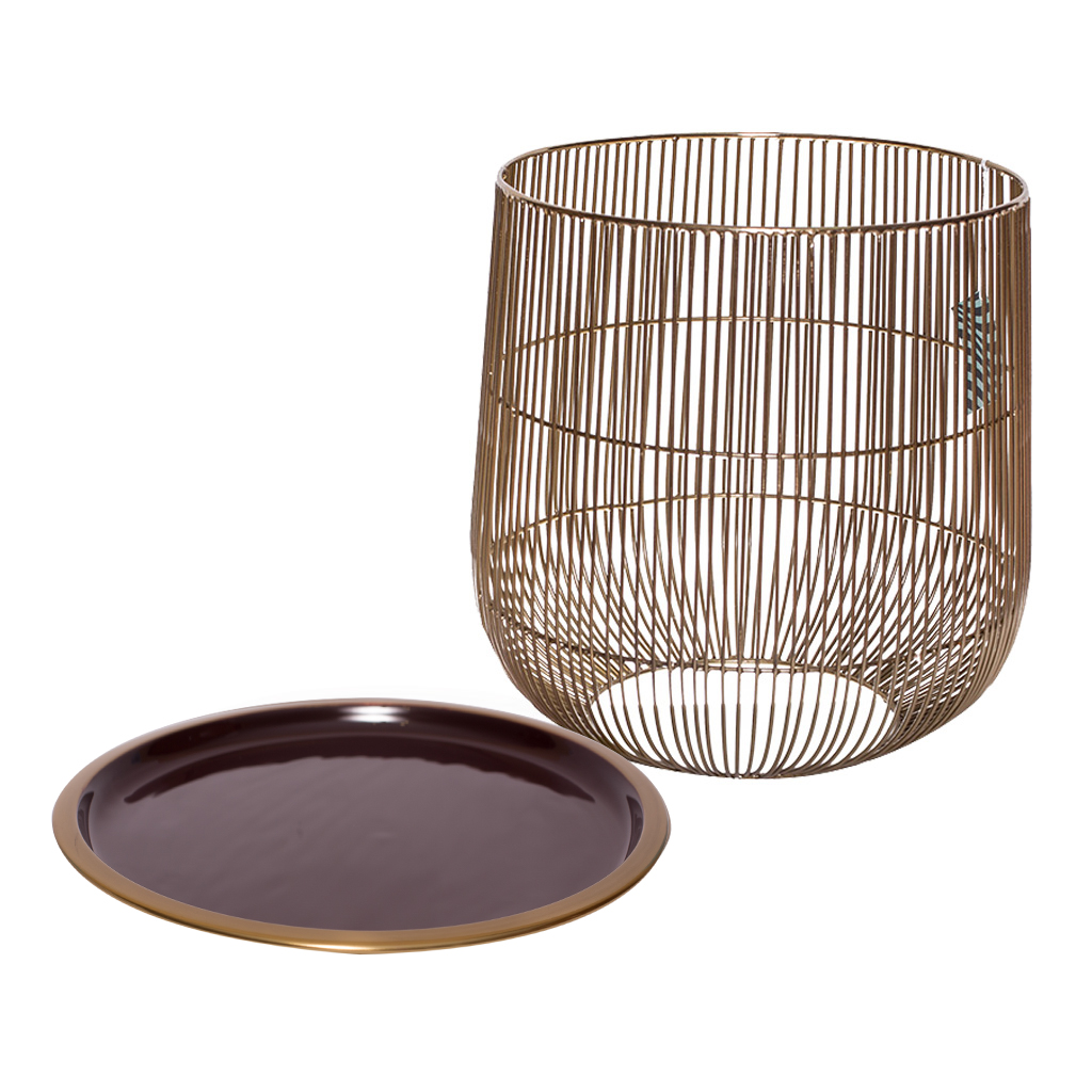 Столик декоративный вишнёвый M 38см | Интернет-магазин Кактус