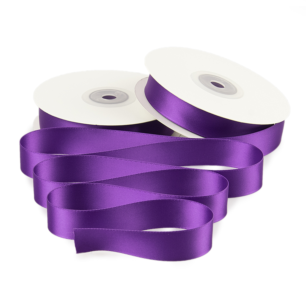 Стрічка Атлас баклажан 2.0см 1м (23m) | Интернет-магазин Кактус