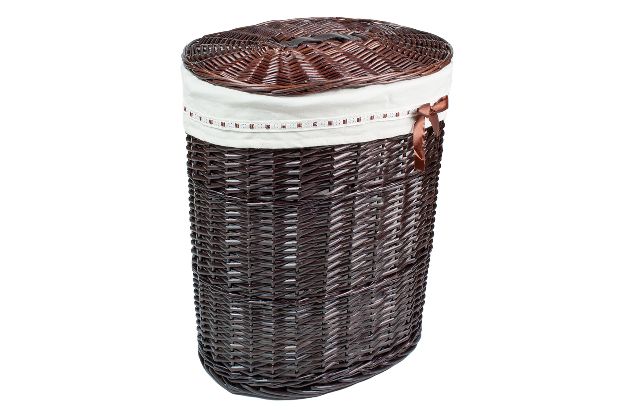 Корзина овал (с лентой) XL 51*37*56cm | Интернет-магазин Кактус