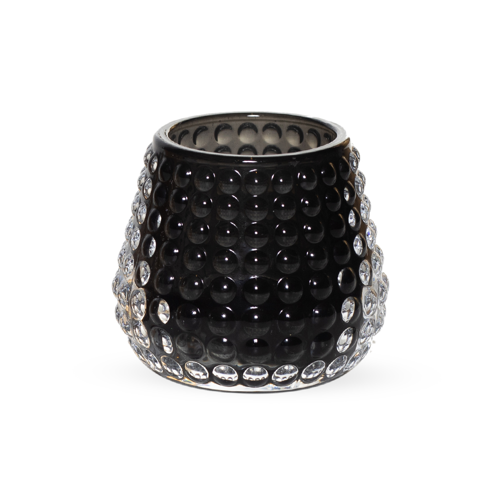 Подсвечник стекло серый 6,5х7,4 см | Интернет-магазин Кактус