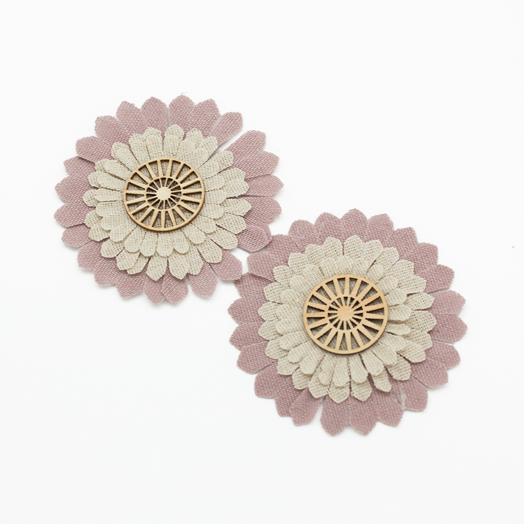 Цветок декоративный розовый 2 шт 8 см | Интернет-магазин Кактус