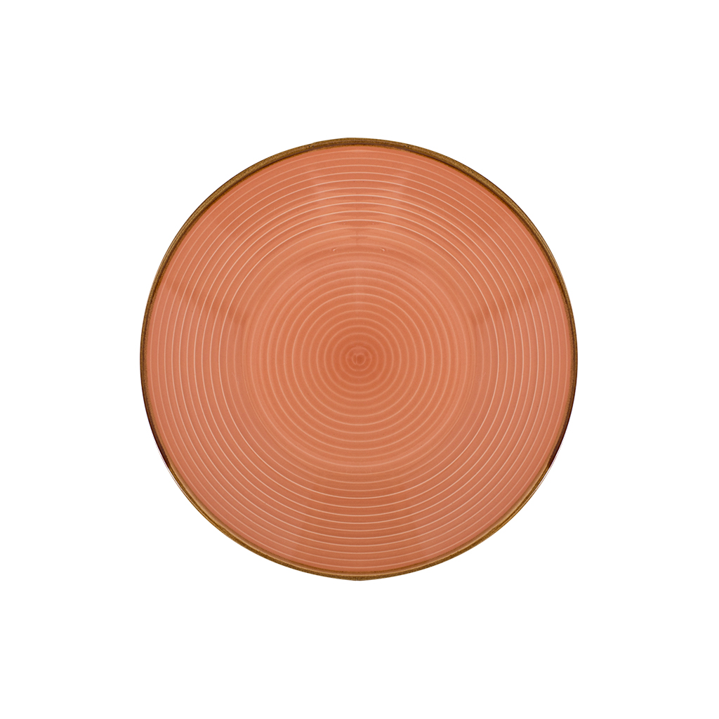  Тарелка керамика (лососевый) 21.5см | Интернет-магазин Кактус