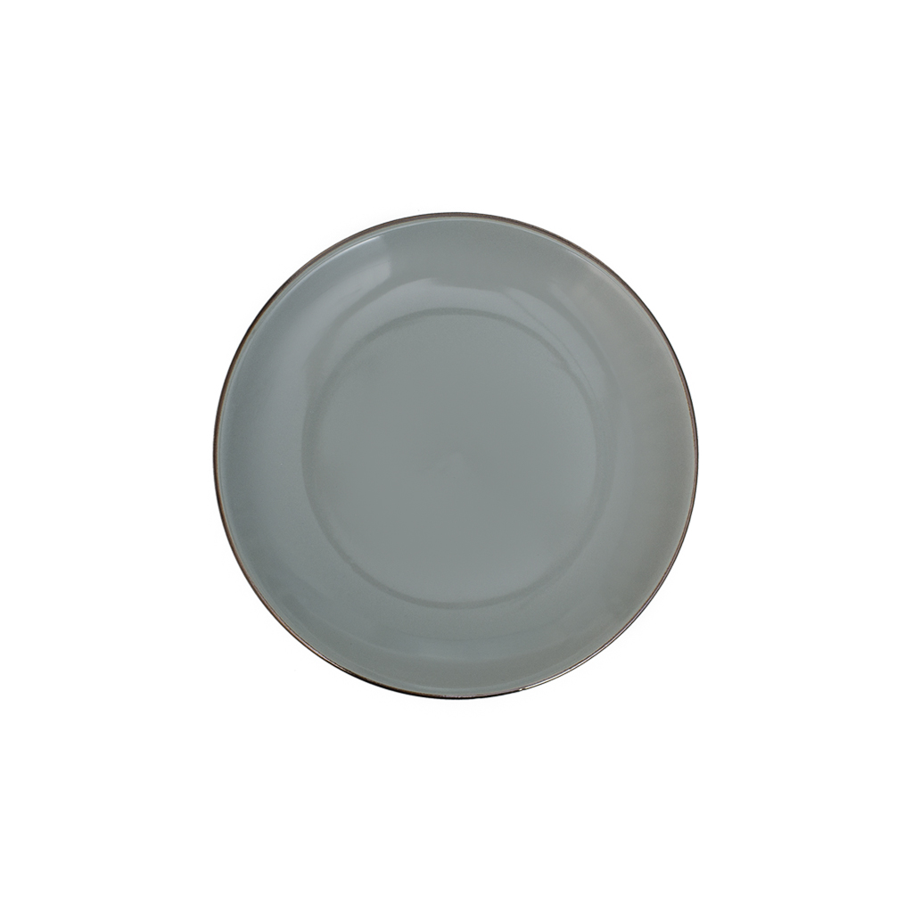 Тарелка салатная Модерн серая 19.7см | Интернет-магазин Кактус
