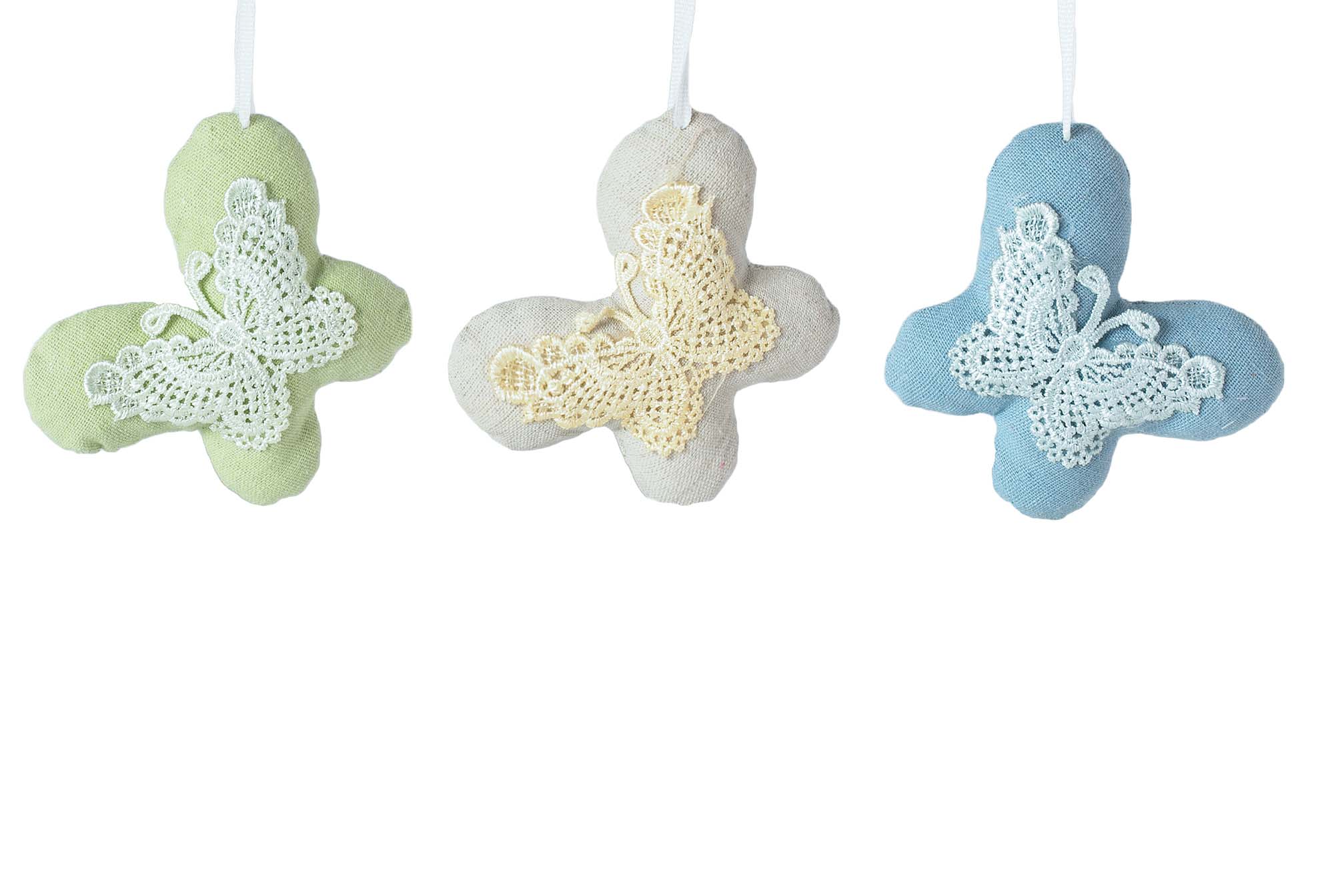 Бабочка декор подвеска 24х10см 3шт | Интернет-магазин Кактус