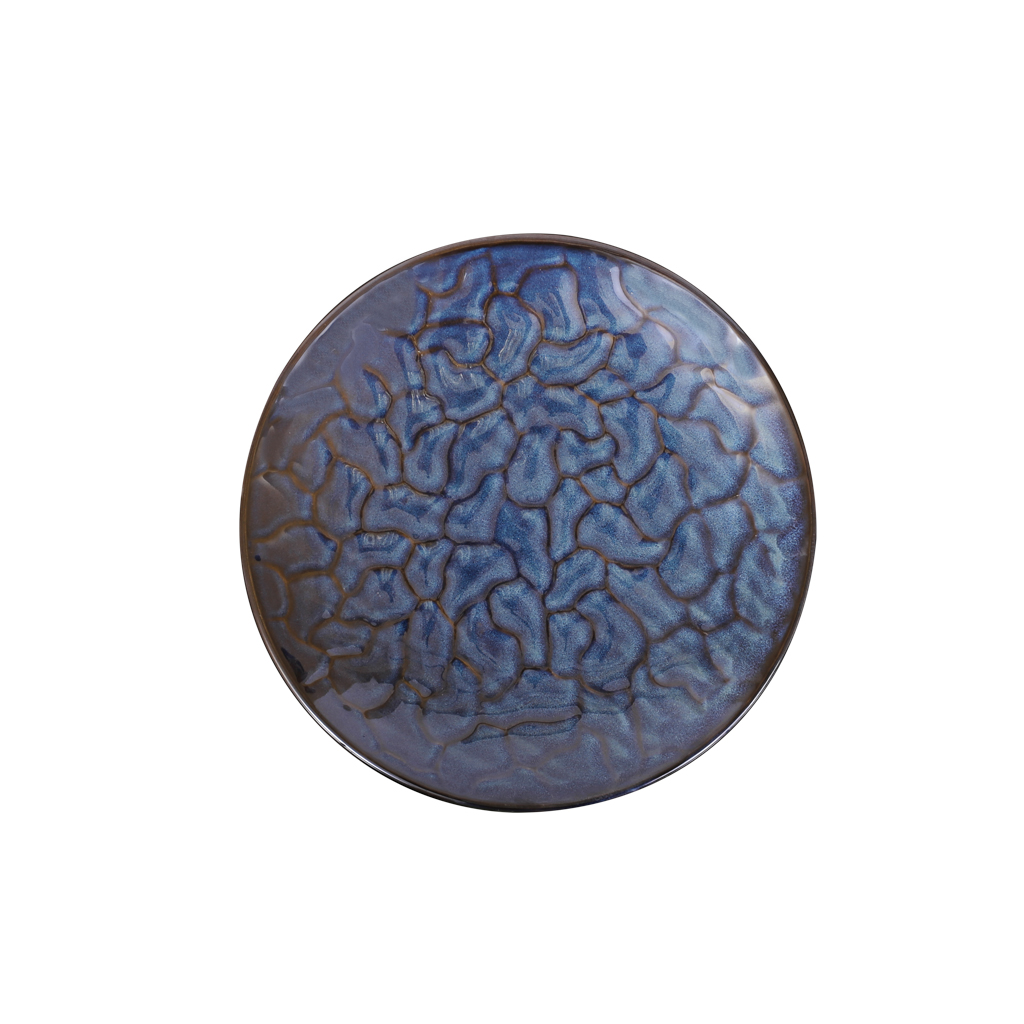 Тарелка керамика Синяя 22 *17 * 3 см | Интернет-магазин Кактус