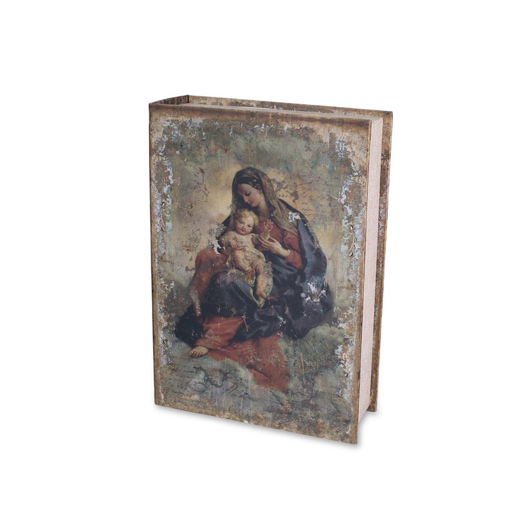 Шкатулка-фолиант шелк Дева L 30х21х7см | Интернет-магазин Кактус