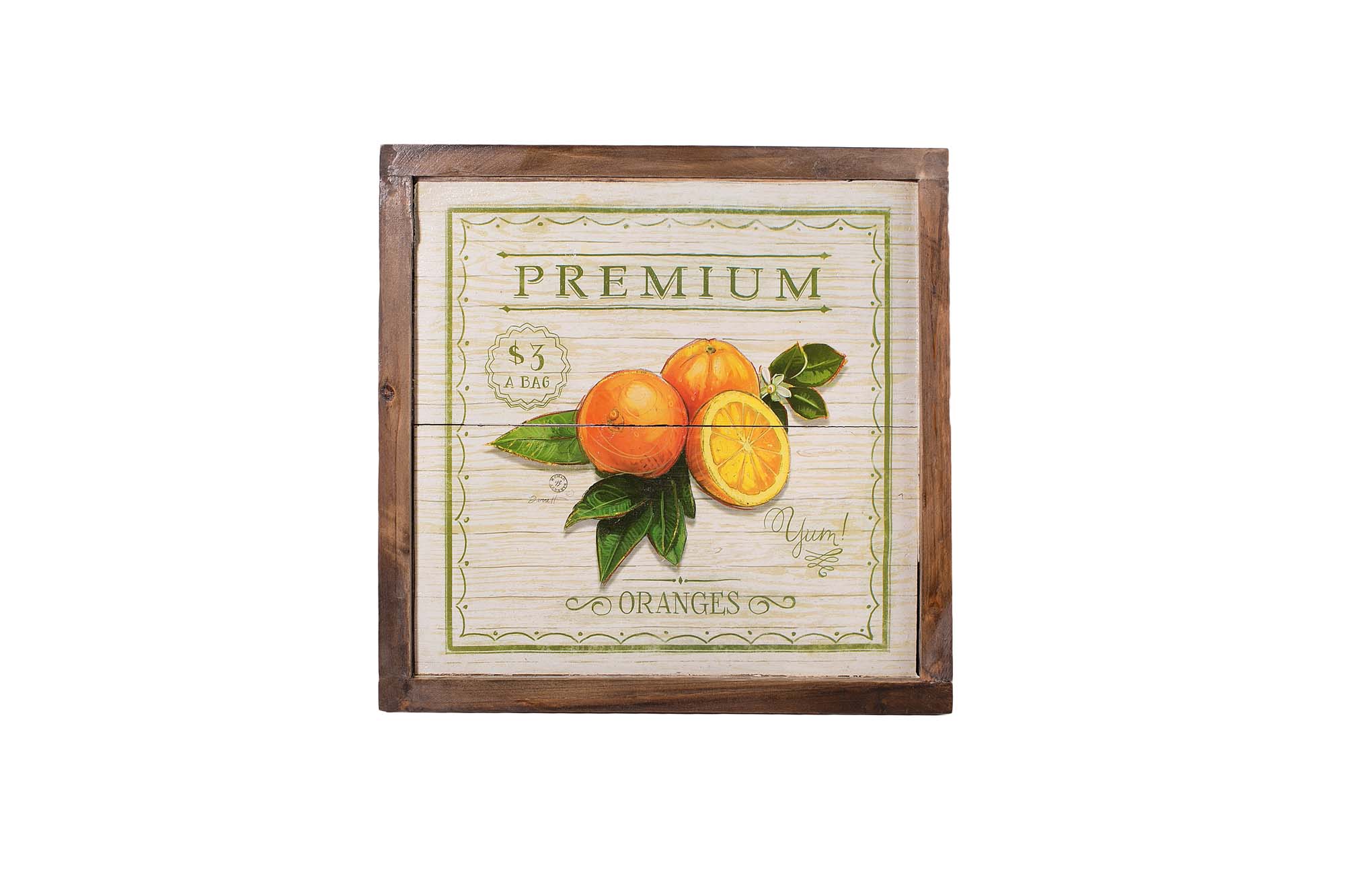 Картина МДФ Oranges 34*34*3.0см | Интернет-магазин Кактус