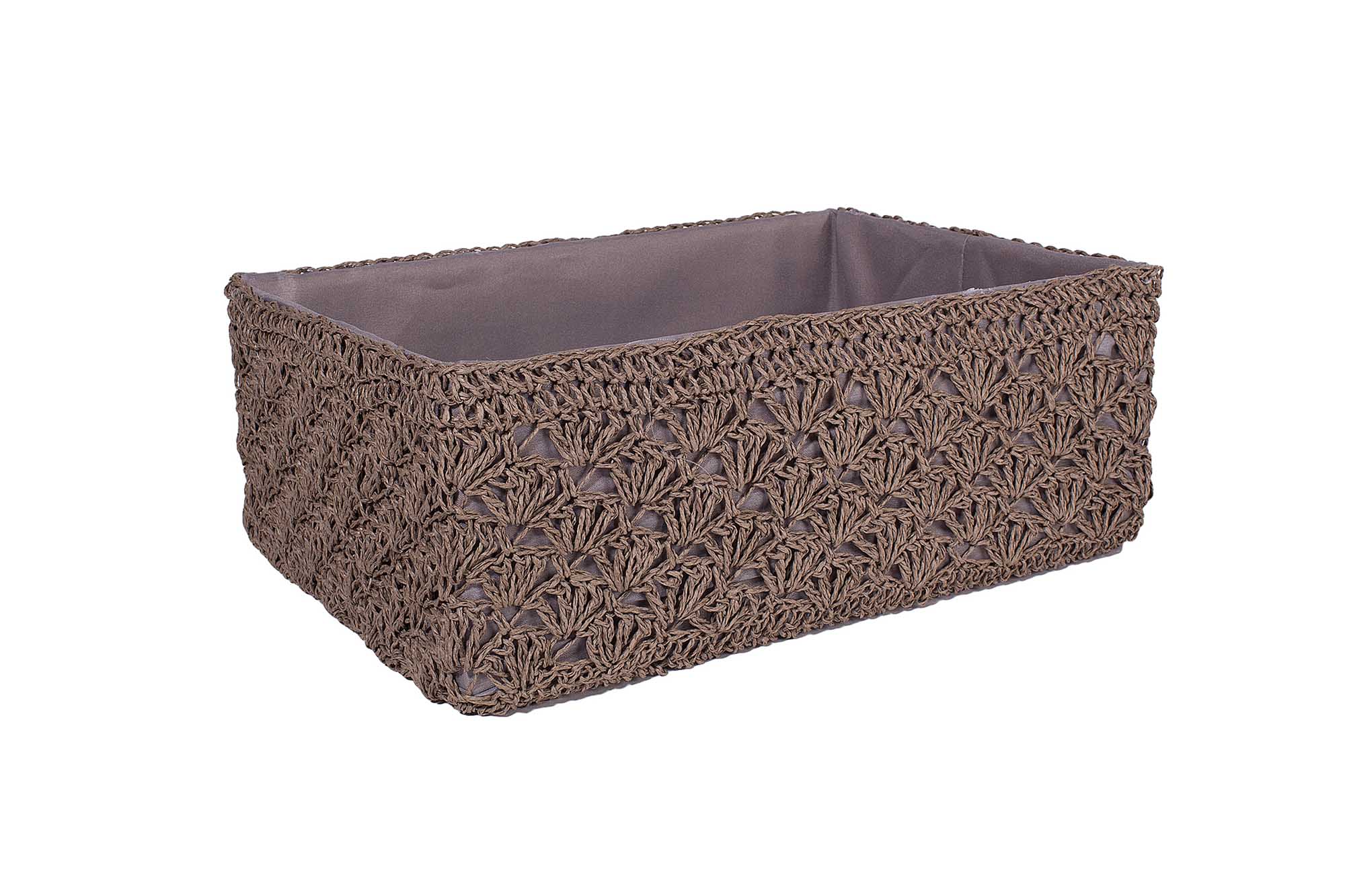 Кошик мяка (вязка) L 42 * 30 * 16cm | Интернет-магазин Кактус