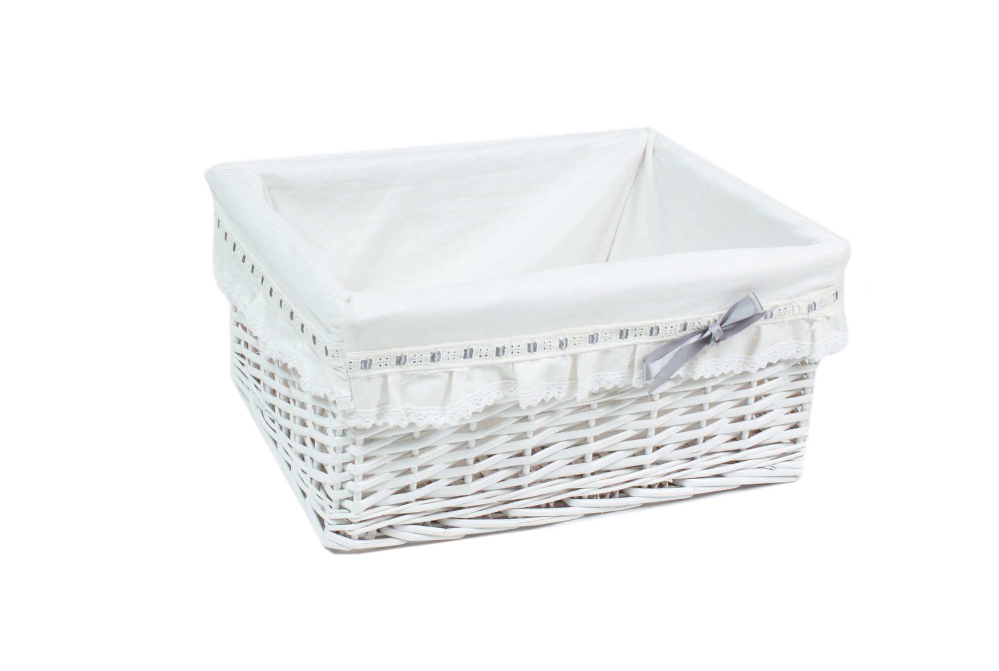 Корзинка (с рюшем) M 46*35*20см | Интернет-магазин Кактус