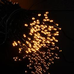 Гірлянда LED Сенсорна 10m 100 ламп тепла біла з пультом