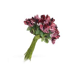 Букетик бордовый 8см