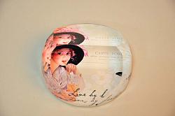 Тримач для паперів (скло) 8 * 8 * 3 см