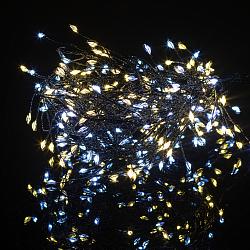 Гирлянда сороконожка 240LED 3м теплый белый+белый, 8 функций, адаптер