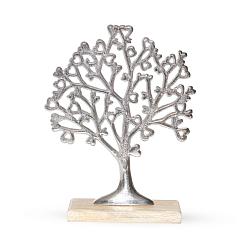 Декор Дерево Жизни серебро 27см
