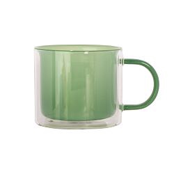 Чашка зелена з подвійними стінками 260мл