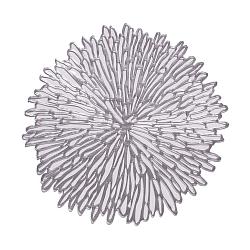 Циновка під тарілку Хризантема срібло 38см