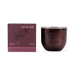 Свічка в скляному свічнику Allure Дикий інжир та фіалка фіолетовий 400г