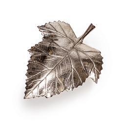 Блюдо срібло Кленовий лист М 30 х 24 х 6 см