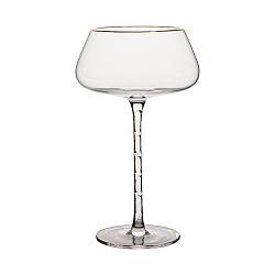 Набор бокалов для коктейля Стебель с золотым кантом 350 мл 4шт