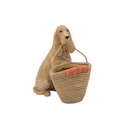 Подставка для карандашей "Спаниель с корзиной 14см"