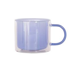 Чашка блакитна з подвійними стінками 260мл