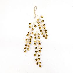 Подвеска на елку гроздь золотых кристаллов 32см