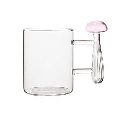 Чашка боросиликатная Грибок с розовой шляпкой 400мл