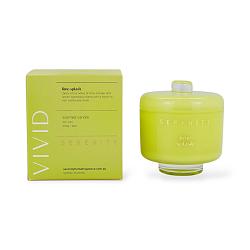 Свеча в стеклянном подсвечнике Vivid Лаймовый всплеск салатовый 230г