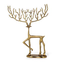 Фигурка алюминиевая Олень золото 36 см