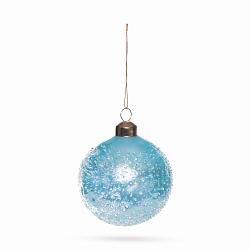 Игрушка Шар сахарная роса голубой 10 см