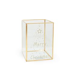 Бокс Merry Christmas стекло13.2х13.2х18 см