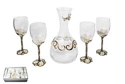 Графин + 4 келиха Метелик